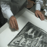 Conservation of art work on papers